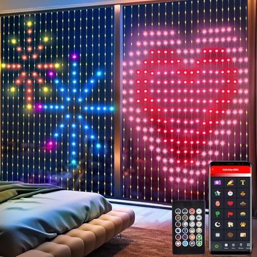 Smart LED Vorhang Lichter - 400 LEDs Mit APP Steuerung Für Weihnachtsdeko & Partys