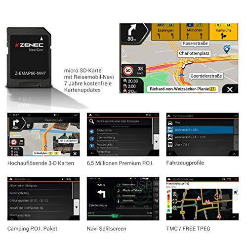 ZENEC Z-EMAP66-MH7:Micro Carte-Sd Avec Campeur GPS Pour ZENEC Autoradios / Multimediasysteme Z-E3766,Z-N965,Z-N966,3-D… - Image 4