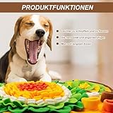 Schnüffelteppich für Hunde und Katzen - Knochenförmig, Futterschnüffel-Futtermatte, Welpen-Trainingsmatte, Waschbare Trainingsmatte 63 x 67CM, SchnüFfelteppich, Schnüffelspielzeug Hund für jeder Größe