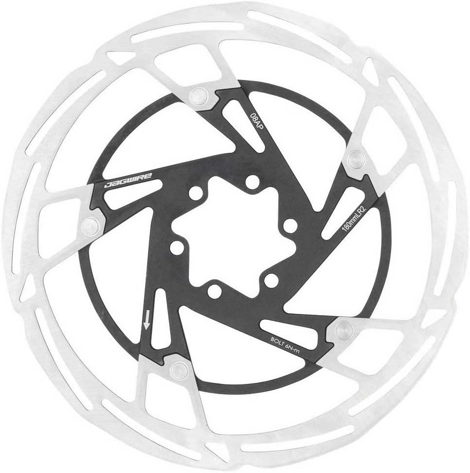 Jagwire Pro LR2 Disc Brake Rotor - 203mm 6-Bolt Silver/Black