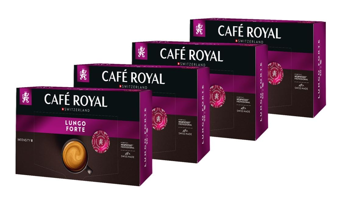 Café Royal Office Pads Lungo Forte Kaffee, Röstkaffee, Kaffeepads, Nespresso Pro Professional System Kompatibel, 200 Pads