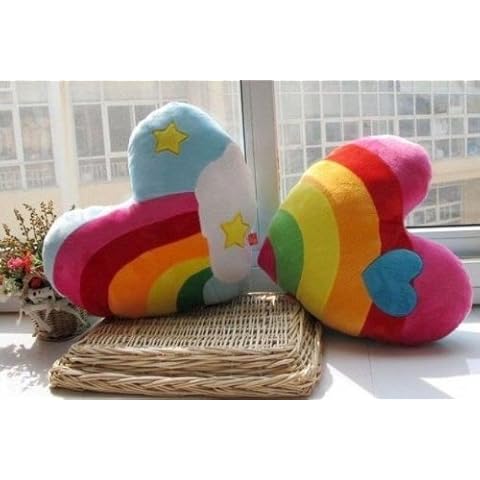 JKLYZXS Heart/Star Plush Pillow Cushion Cover