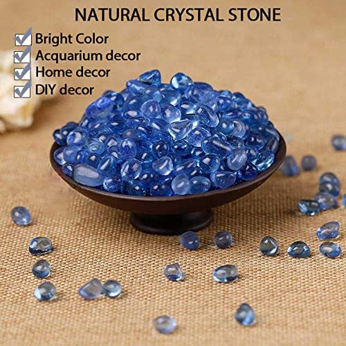 MRWiZMS Pietra Smagnetizzata di Cristallo Naturale Pietrisco, Vaso di Fiori Succulento Acquario Pietra Ciottoli Pietra Grezza, Decorazione Paesaggistica Acquario Produzione Fai da Te (200,Blue) - Image 3