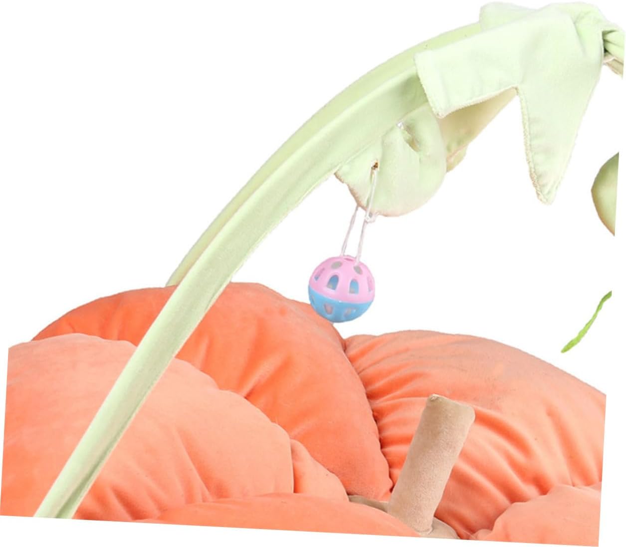 Pumpkin Cat Tent for Cats Multi Purpose with Hanging Comfortable Lounge Activity Center for Cats Encourages Play and Rest for Indoor Use