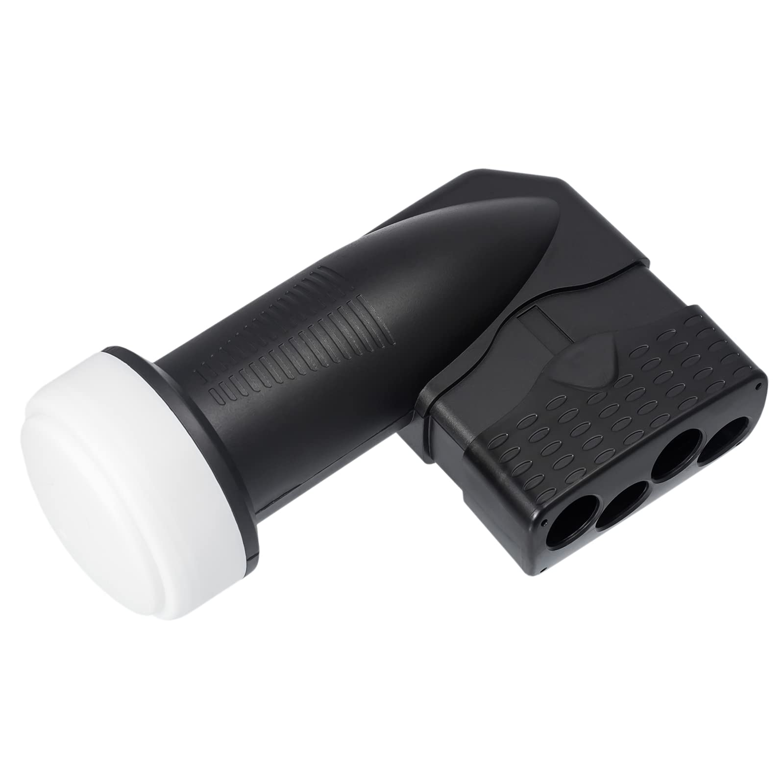 Cyfrowe urządzenie satelitarne HD 60 cm stal lustro miska ceglana czerwień + konwerter Quad LNB 4 uczestników DVB-S/S2 Full HD 3D 4K Ultra HD (UHD) + wtyczka gratis w zestawie