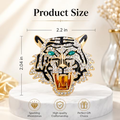 Image of Animal Brooch for Men Vintage Metal Wildlife Lapel Pin Suit Jacket Badge Fashion Accessories for Men
