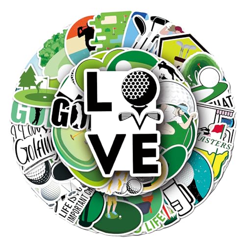 Adesivi da golf per ragazzi, ragazze, adolescenti, adulti, adesivi in vinile impermeabili popolari per telefono, laptop, borraccie, bagagli, album di ritagli, tazza, bici, auto, confezione di