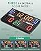 LED Basketball Scoreboard with Shot Clock, Large Digital Scoreboard with Control Panel & Remote & Tripod Multi-Purpose Electronic Scoreboard with Seven Scoring Modes