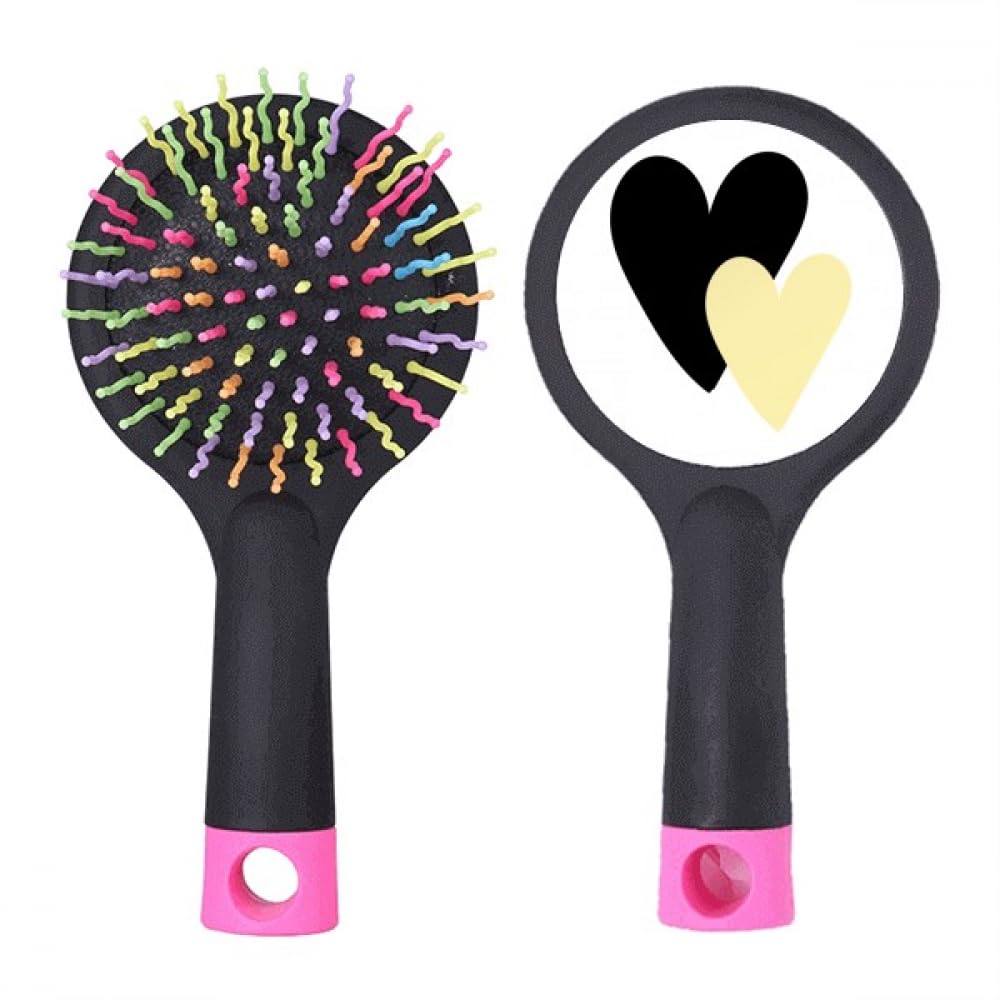 Brosse à cheveux démêlante double cœur avec sa base coussin ergonomique - 4
