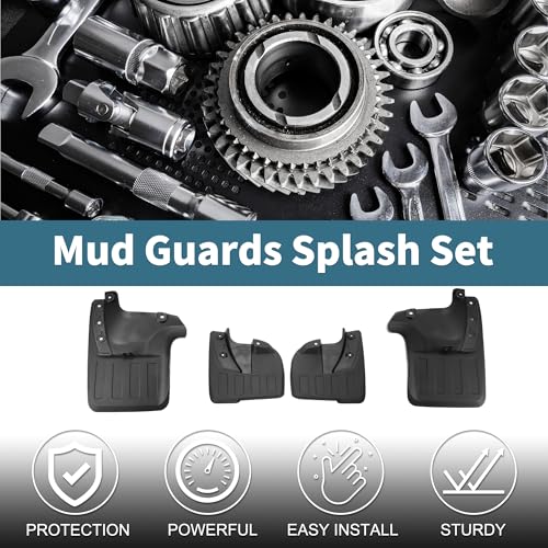 Image of Mud Flaps Splash Guards for Toyota Fortuner 2016-2022 Front & Rear Mud Guards W /Mount Accessories
