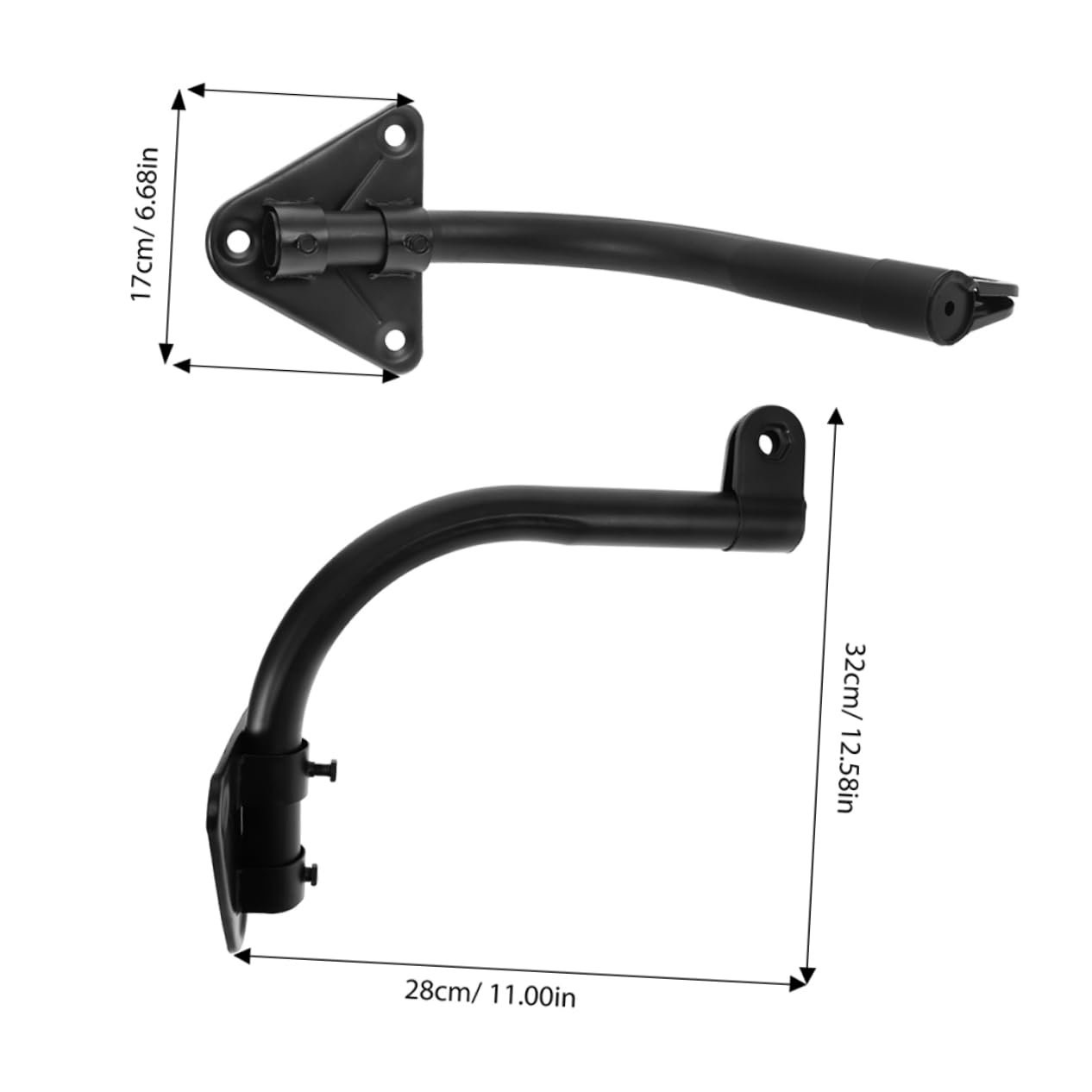 Garneck 2 Set Wall Fan Mount Bracket Sturdy Construction for Electric Fan Installation Easy Setup with Plate Bent Tube Design for Home Industrial Use