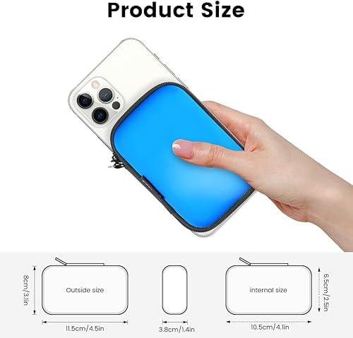 Miniatura 6 de Funda de transporte para auriculares, funda de almacenamiento para auriculares, bolsa pequeña, accesorios para teléfono, organizador para