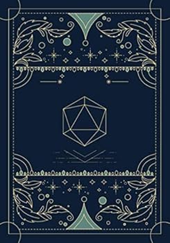 RPG Journal : Mixed Paper: Ruled, Graph, Hex: for Role Playing Gamers: Notes, Tracking, Mapping, Terrain Plans: Navy Blue Dice Deco Cover Design