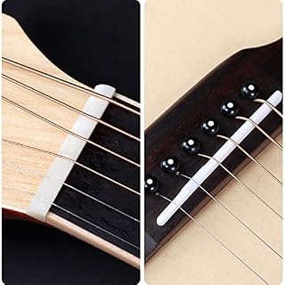SheIRin Guitare acoustique à pan coupé 41 » pour débutant – Taille normale 6 cordes Dreadnought finition mate naturelle… - Les Beatles, Paul McCartney, John Lennon, RIngo Starr, George Harrison SheIRin Guitare acoustique à pan coupé 41'' pour débutant – Taille normale 6 cordes Dreadnought finition mate naturelle… – Image 7