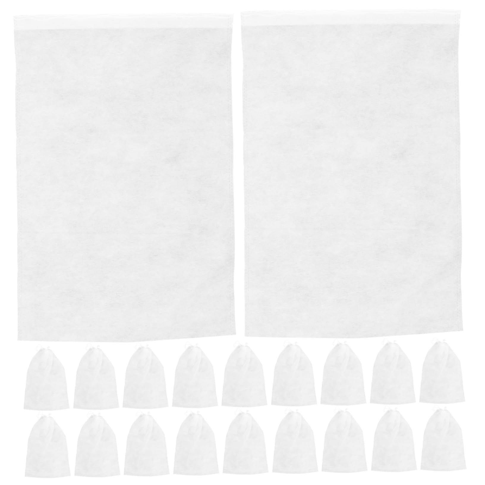 Sacchetti per Scarpe da Viaggio Coulisse, Borsa Portaoggetti Multiuso in Non Tessuto, Protezione Anti-ingiallimento 32x48 Cm, Set da 50 Pezzi per Organizzazione e Trasporto Scarpe