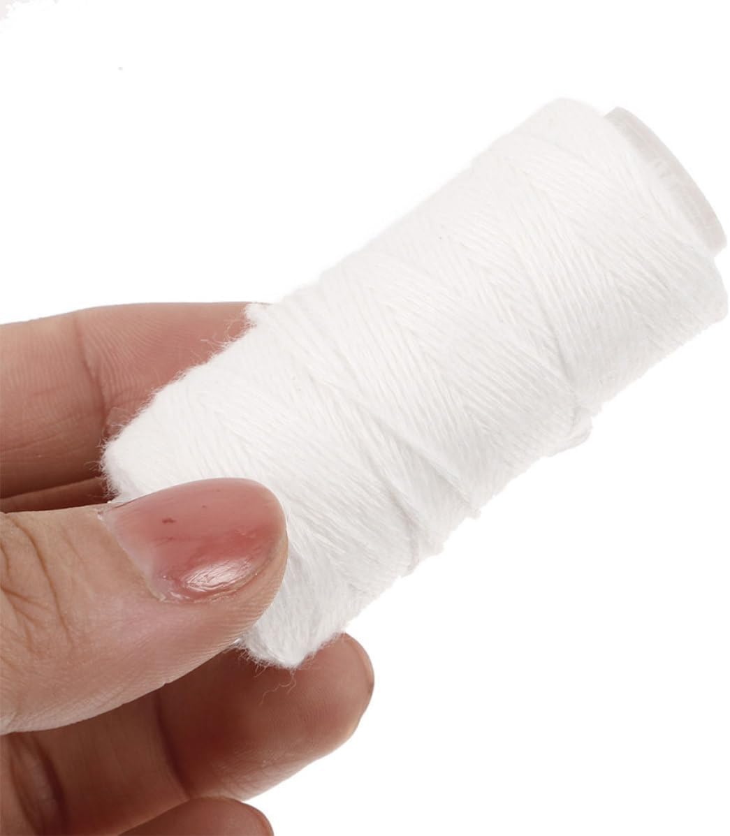 10 Rolls Cotton Thread for Facial Hair Removal Epilator White