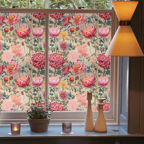 Película adhesiva para ventana 15.7x118 pulg color rosa miniatura 3