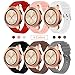 Sundaree Compatible con Correa Galaxy Watch 42MM/Galaxy Watch Active2,6 Colores Silicona Reemplazo Correa 20MM Banda Pulsera de Repuesto Correa para Samsung Galaxy Watch Active2 40mm/44mm(42MM)