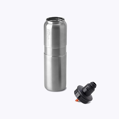 Miniatura 9 de tiibo Botella de agua para bicicleta de acero inoxidable con aislamiento al vacío, doble pared, antideslizante, boquilla deportiva de flujo rápido,