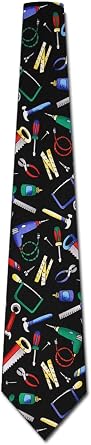 Mens Tool Ties Workshop Handyman Neckties