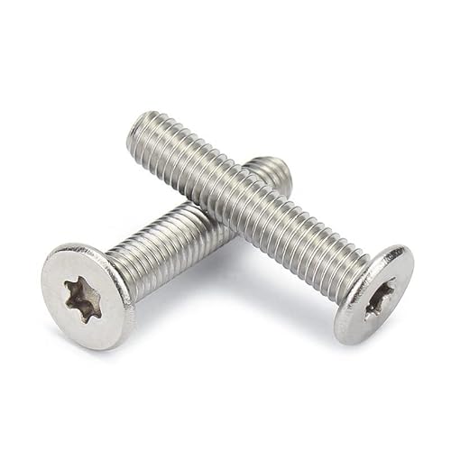 5/50Pcs M1.6 M2 M2.5 M3 M4 M5 M6 M8 304 Stainless Steel Torx Ultra Thin Super Low Flat Wafer Head Screw Bolt 16Mm 5Pcs M8 #TOP4