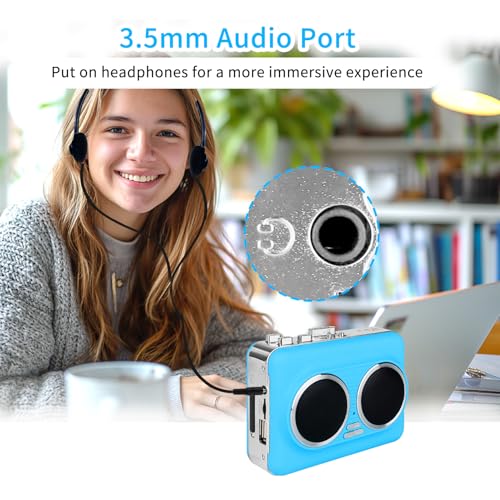 Lecteur cassette stéréo avec haut-parleur et numérisation USB - 6