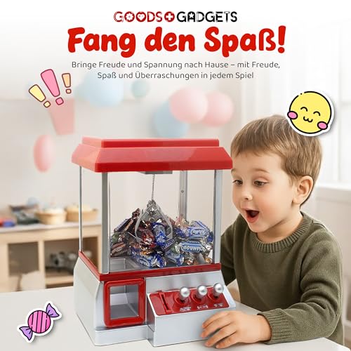 Candy Grabber Süßigkeitenautomat Süßigkeiten Greifautomat Greifer Spielautomat rot