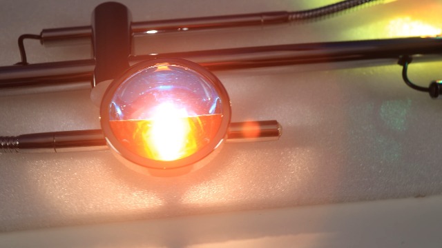 Image of TACAHE RGBW Halo Projector Floor Lamp - 4000K LED with Color Filters