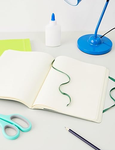 Vista 271 de Moleskine - Cuaderno clásico, tapa blanda, tamaño XL (7.5 x 9.5 pulgadas), a rayas/rayado, azul zafiro, 192 páginas Negro