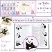 Bible Tabs with Magnetic Panda Bookmark, Bible Tabs for Women, Laminated Bible Tabs, Christian Gifts, Large Print Bible Tabs with Unique Sticker, Index Tabs Labels, Bible Study Supplies (Rainbow)