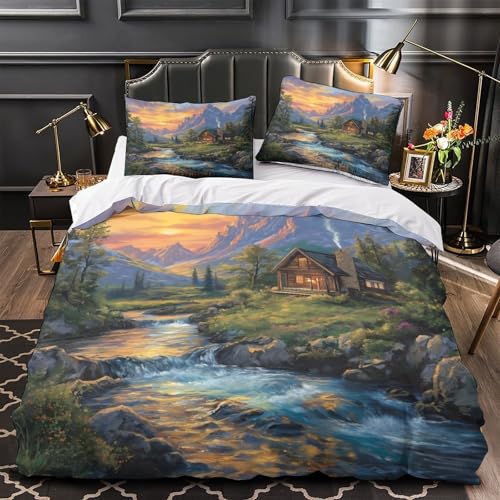 Parure de lit VTT imprimé 3D housse couette microfibre fermeture éclair - 2