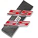 Yoaoo-oem® 2pcs OEM Chrome Ss Emblems Metal Sticker 3d Logo for Camaro Chevrolet Gm Series (2pcs Red)