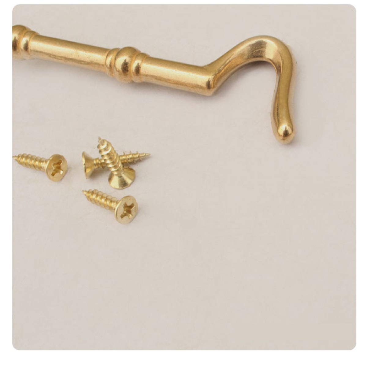 Unifizz Hook and Eye Latch for Window Door, Fence and Skylight, Vintage Cabin Gate Hook Lock, Retro Cabinet Door Hooks - Image 3