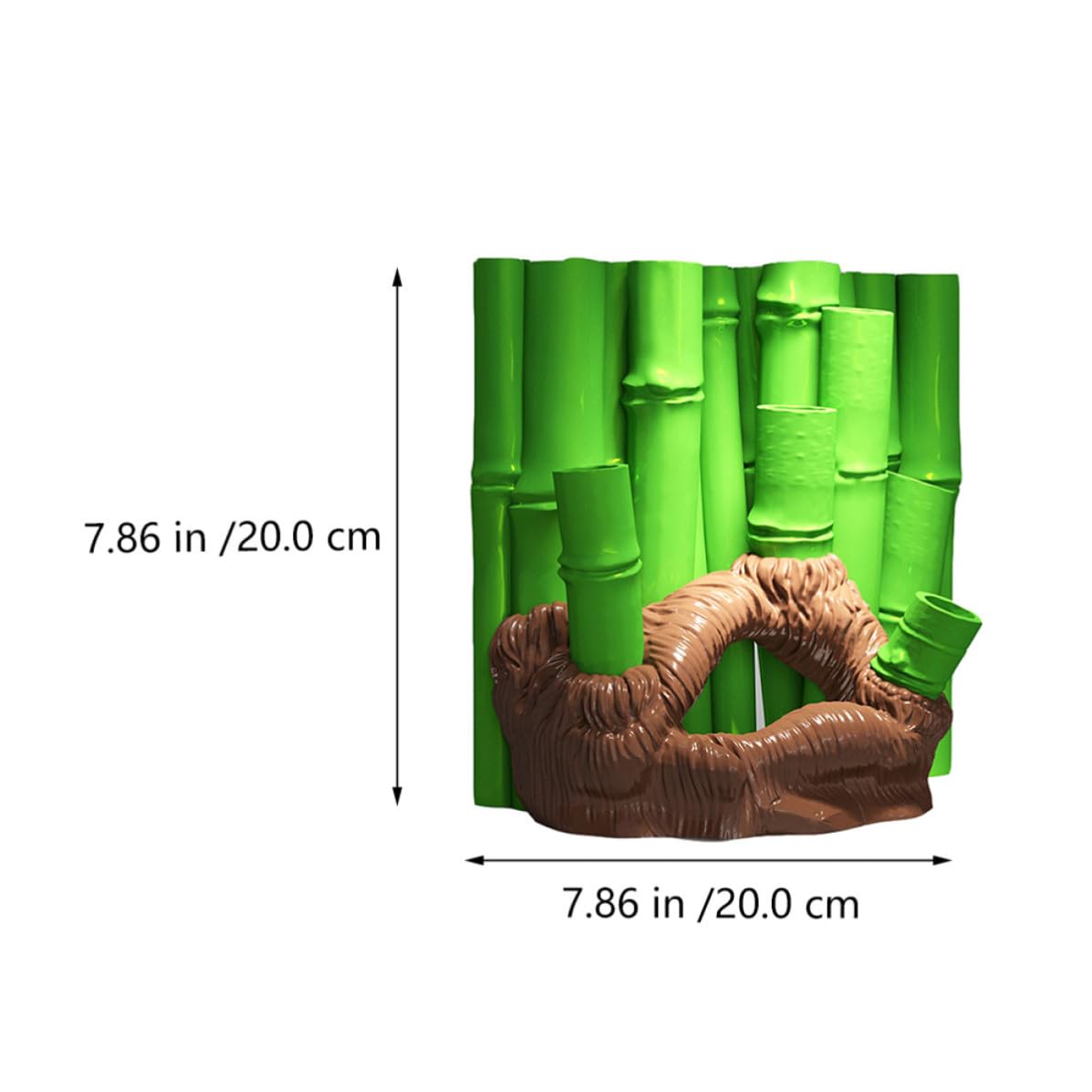 SOLUSTRE Decoración Acuario Bambú 3D Cueva de Escondite en Resina