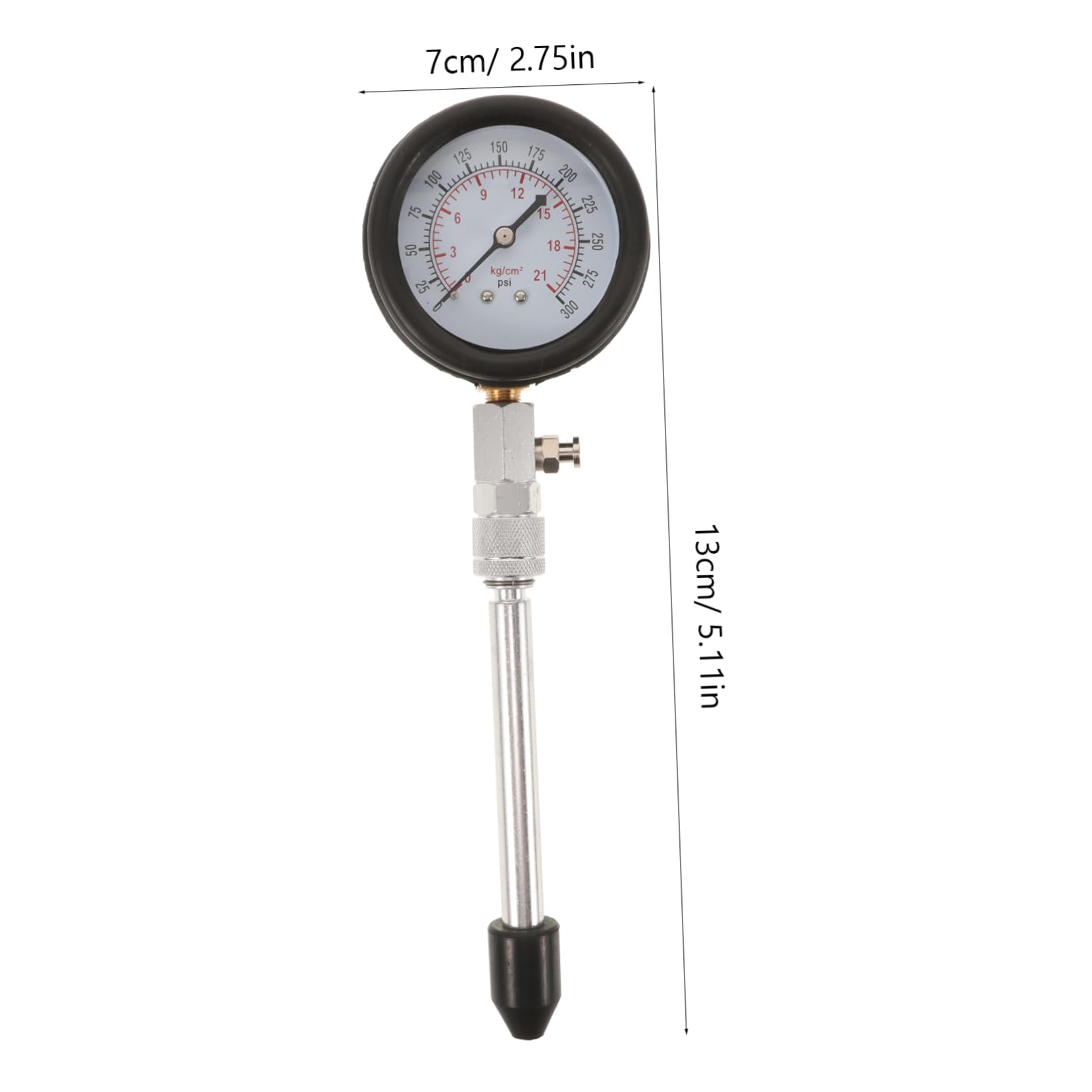 STOBAZA Precision Engine Compression Gauge Automotive Motorcycle Kit Compact Pressure Measurement Tool