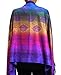 NYFASHION101 Elegant Colorful Paisley Soft Pashmina Scarf Shawl Wrap NBH1401Y - Dark Rainbow 17