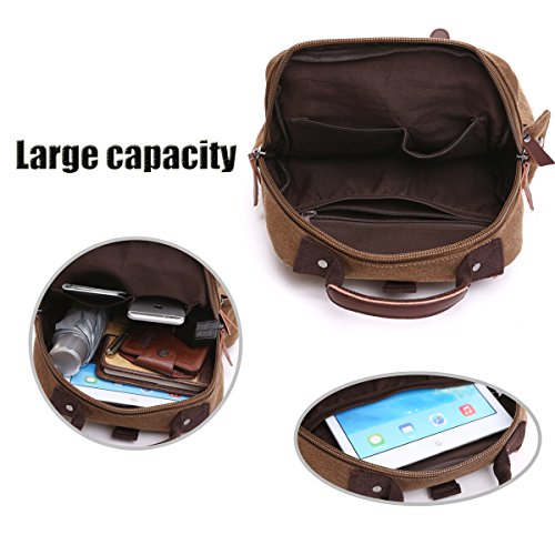 LOSMILE Unisex Backpack Daypack rugzakken Schoudertassen Canvas Messenger Bag Travel Crossbody Sling Bag. - Image 5