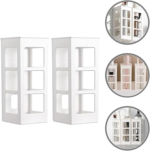 Miniatura 5 de Kichvoe Organizador de herramientas para el cabello organizador de herramientas de peinado para el cabello, 2 piezas, soporte de gabinete de baño de