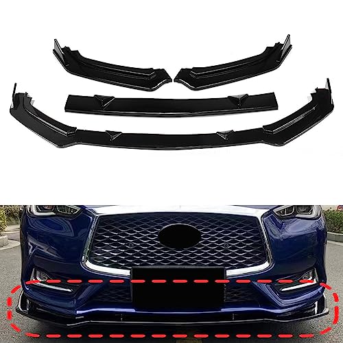 Spoiler de pare-chocs avant Infiniti Q60 2017-2022 kit 3 pièces