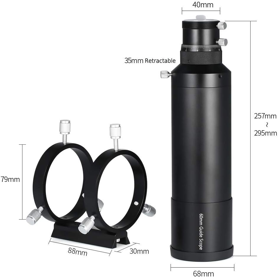 60Mm Scope Finderscope for Astronomical Telescope 240Mm Focal Length F4 Focal Ratio Scope with Helical Focuser