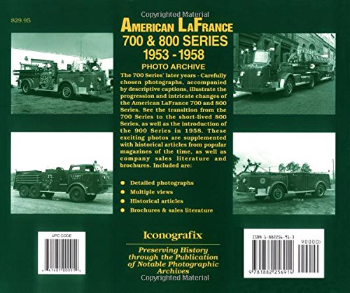 American LaFrance 700 and 800 Series 1953-1958 Photo Archive