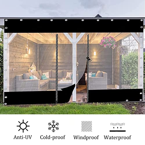 Rideaux de bâche imperméables pour stopper la pluie et le vent sous la pergola - 3