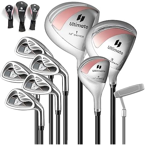 COSTWAY Women's 9-Piece Golf Club Set Cover