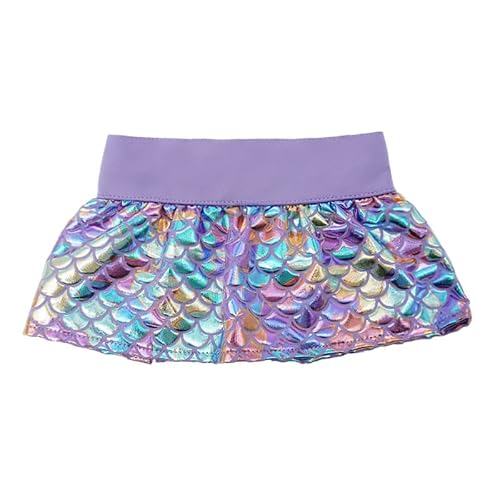 Agokud Dog Bikini Puppy Swimsuit Leopard/Rainbow/Purple/Pink Mermaid Cat Skirt Beach Dress Summer Chihuahua Clothes Small Dog Dresses Female(M, Purple) #TOP1