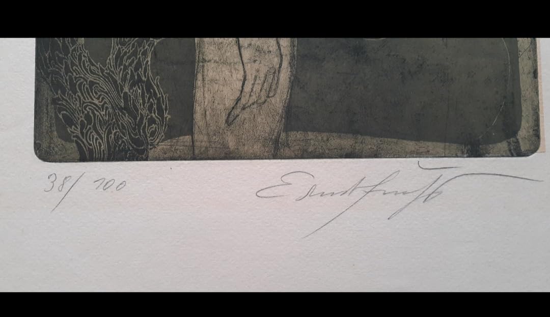 エルンスト・フックス限定100 版画作品サイン入 ウィーン幻想派