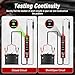 Power Circuit Probe Tester Automotive, 6V-24V DC Car Test Light Circuit Short&Open Finder Car Circuit Tester Diagnostic Tool with Continuity/Component/Grouding/Polarity Test