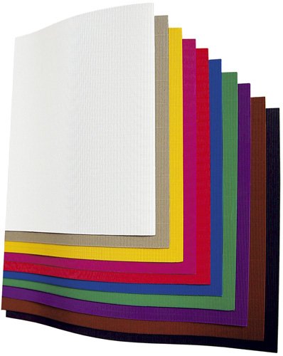 Preisvergleich Produktbild folia Bastelwellpappe 50x70 cm rosa