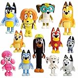 Juego de 12 cifras de lobos de juguetes para niños, juego de cifras de acción de lobos para familia y amigos, decoración...