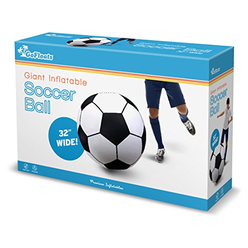 GoFloats Giant Inflatable Soccer Ball - Made from Premium Raft Grade Vinyl, Black & White 2.5 ft by GoFloats - Image 6