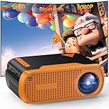 Mini Video Projector, Native 1080P Portable Movie Projector with WiFi Bluetooth, Compatible with Smart Phone, TV Stick, PS5, Laptop HDMI USB for Home Theater Indoor Outdoor Movies